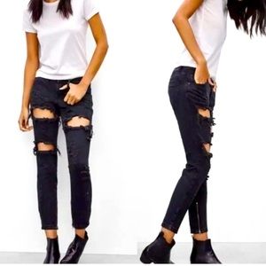 One Teaspoon Trashed Freebirds 26 Black